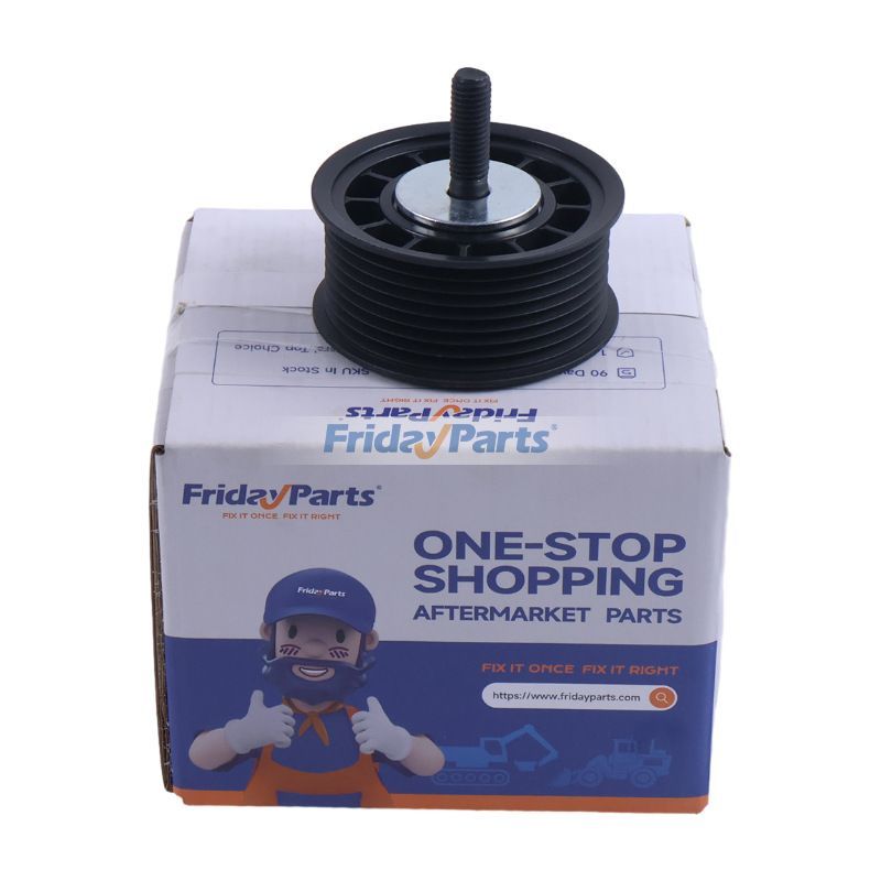 Drive Belt Idler Pulley RE64597 AT211041 for John Deere Engine 8.1L 6081 6081HFN01 6081HT802 Harvester 3510 Cotton Picker 9976