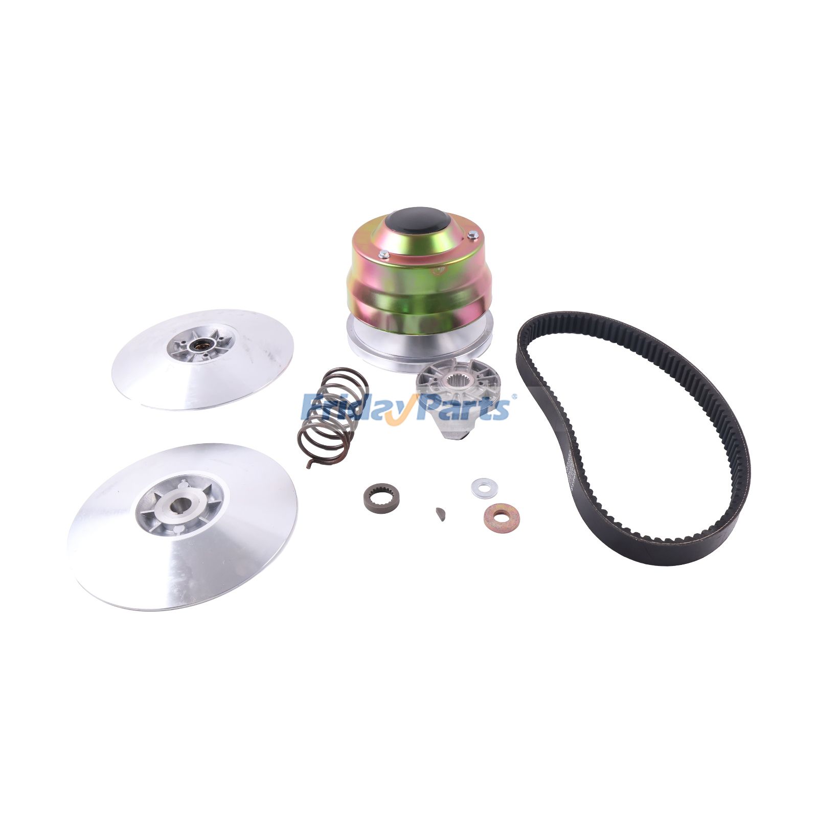 Drive Driven Clutch & Belt Kit J55-G6260-00-00 for Yamaha 4 Cycle Gas Golf Cart G2 G8 G9 G11 G14 G16 G20 G21 G22