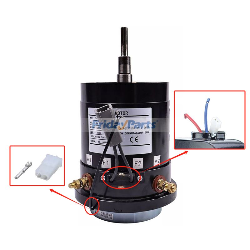Drive Motor Kit with Cable & Brake for Aerial Work Platforms