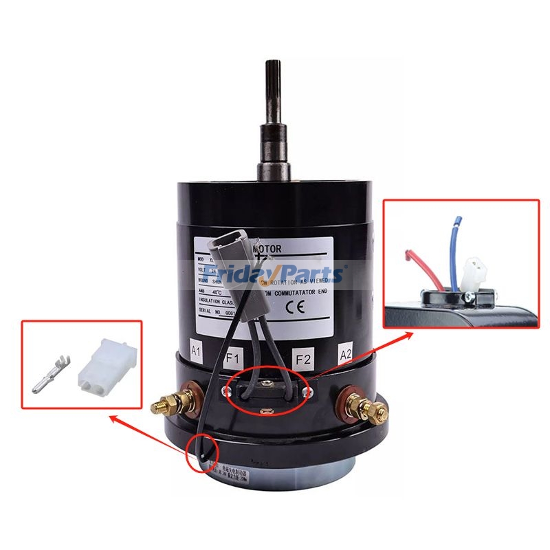 Drive Motor with Cable Kit for Aerial Work Platforms