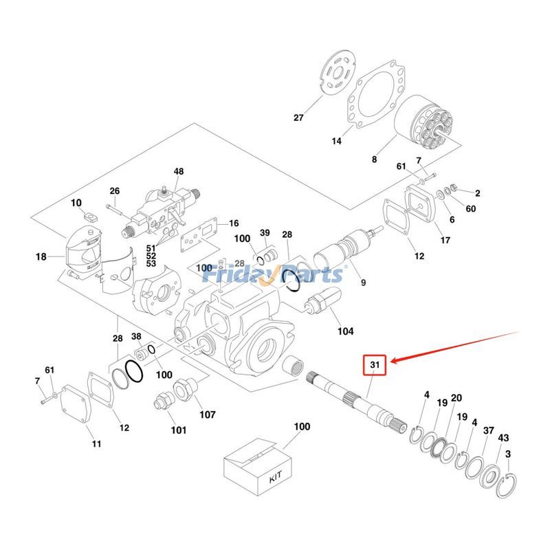 FridayParts Antriebswelle