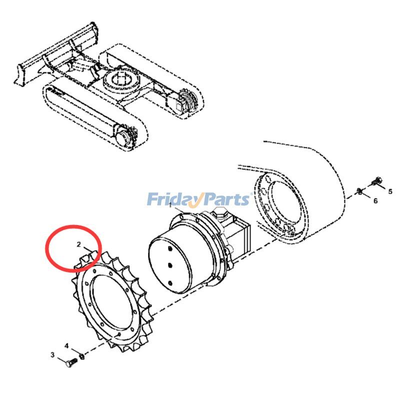 FridayParts Antriebskettenrad