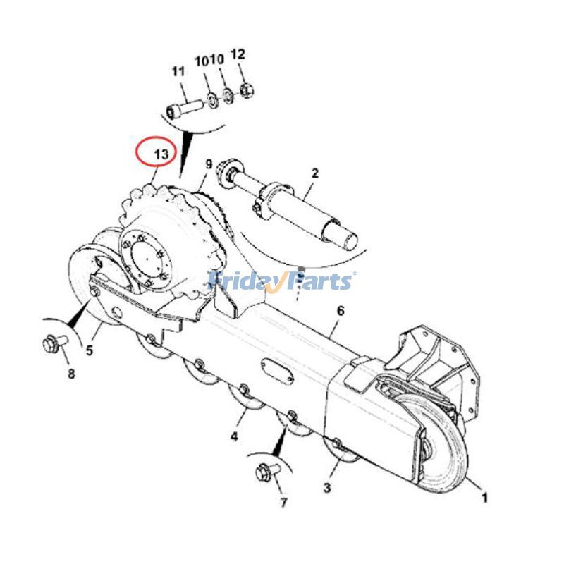 ローダー ドライブスプロケットスキッドステア