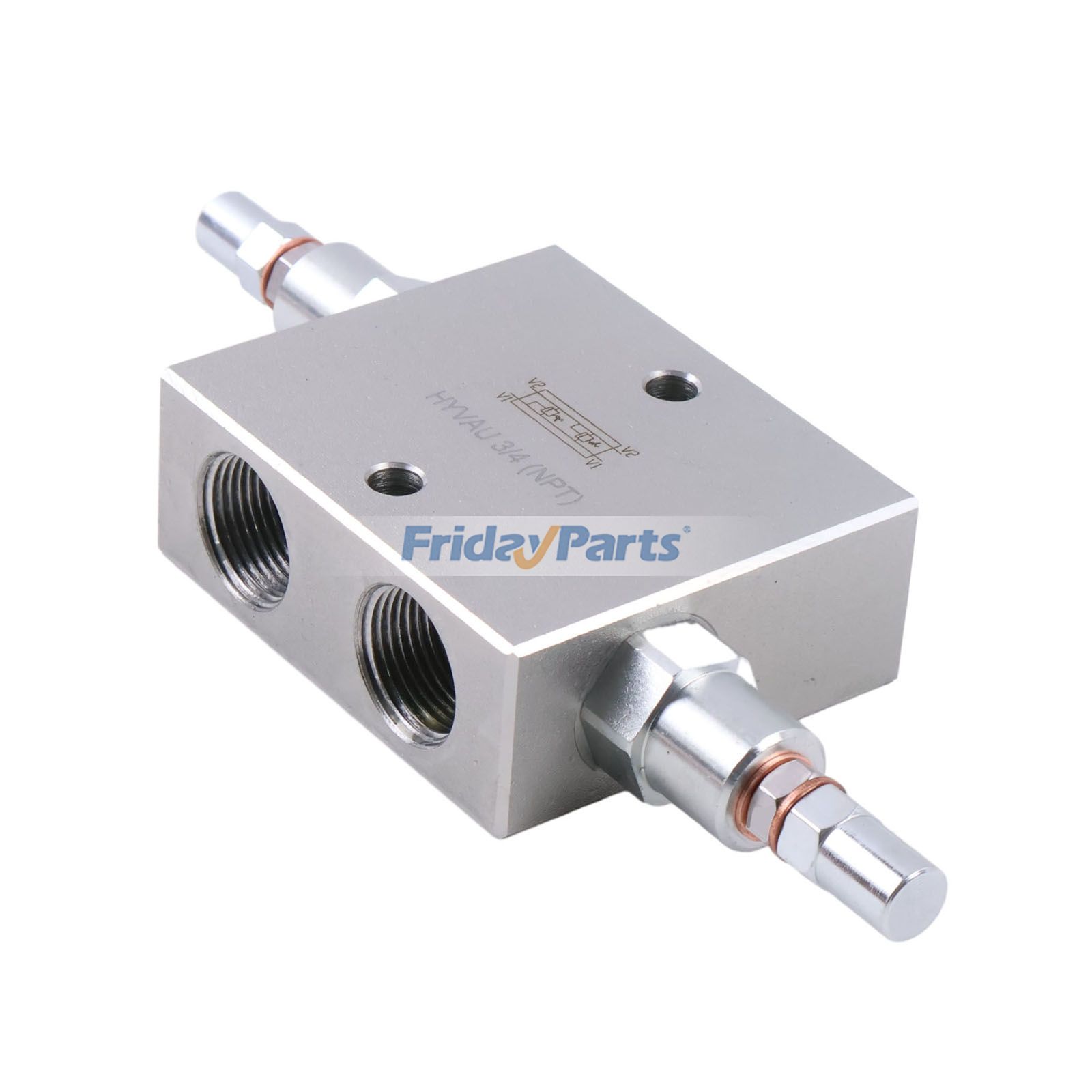 Dual Crossover Hydraulic Relief Cushion Valve with 3/4" NPT Ports & 30 GPM Max Flow DCRV110-12N