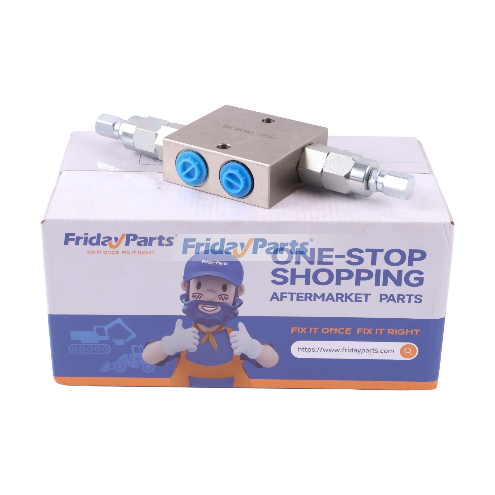 Dual Crossover Hydraulic Relief Cushion Valve with 3/8" NPT Ports & 12 GPM Max Flow DCRV45-06N