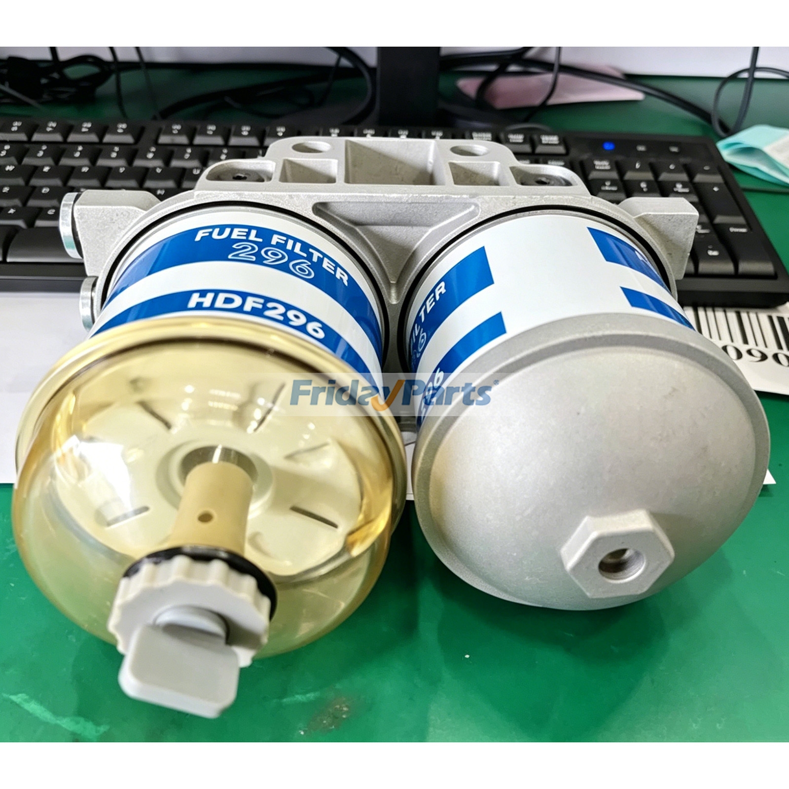 Dual Fuel Filter CAV Type Assembly 1447363M91 for Perkins Engine 1006.6 Massey Ferguson Ford John Deere Tractor