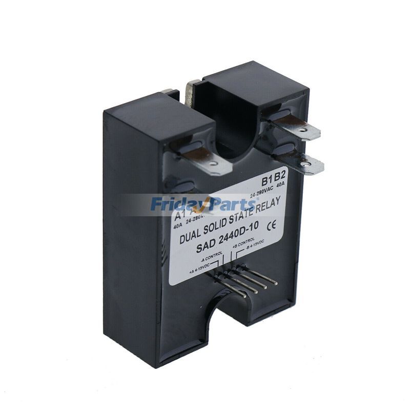 Dual Solid State Relay SSR 17-32VDC Input 280VAC 25A Replace Crydom D2425DE in Stock in China