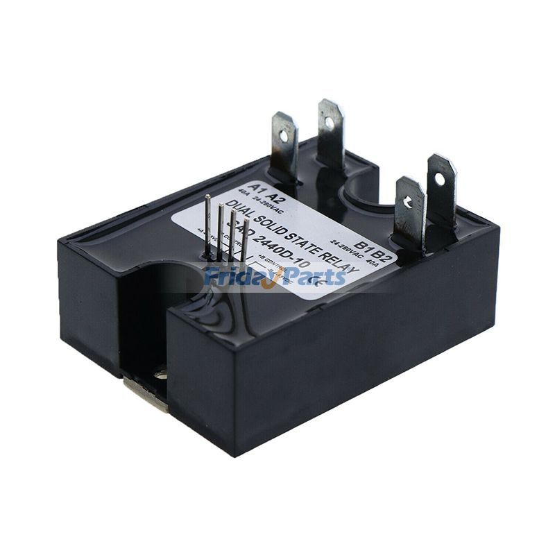 FridayParts Dual Solid State Relay SSR 17-32VDC Input 280VAC 25A Replace Crydom D2425DE