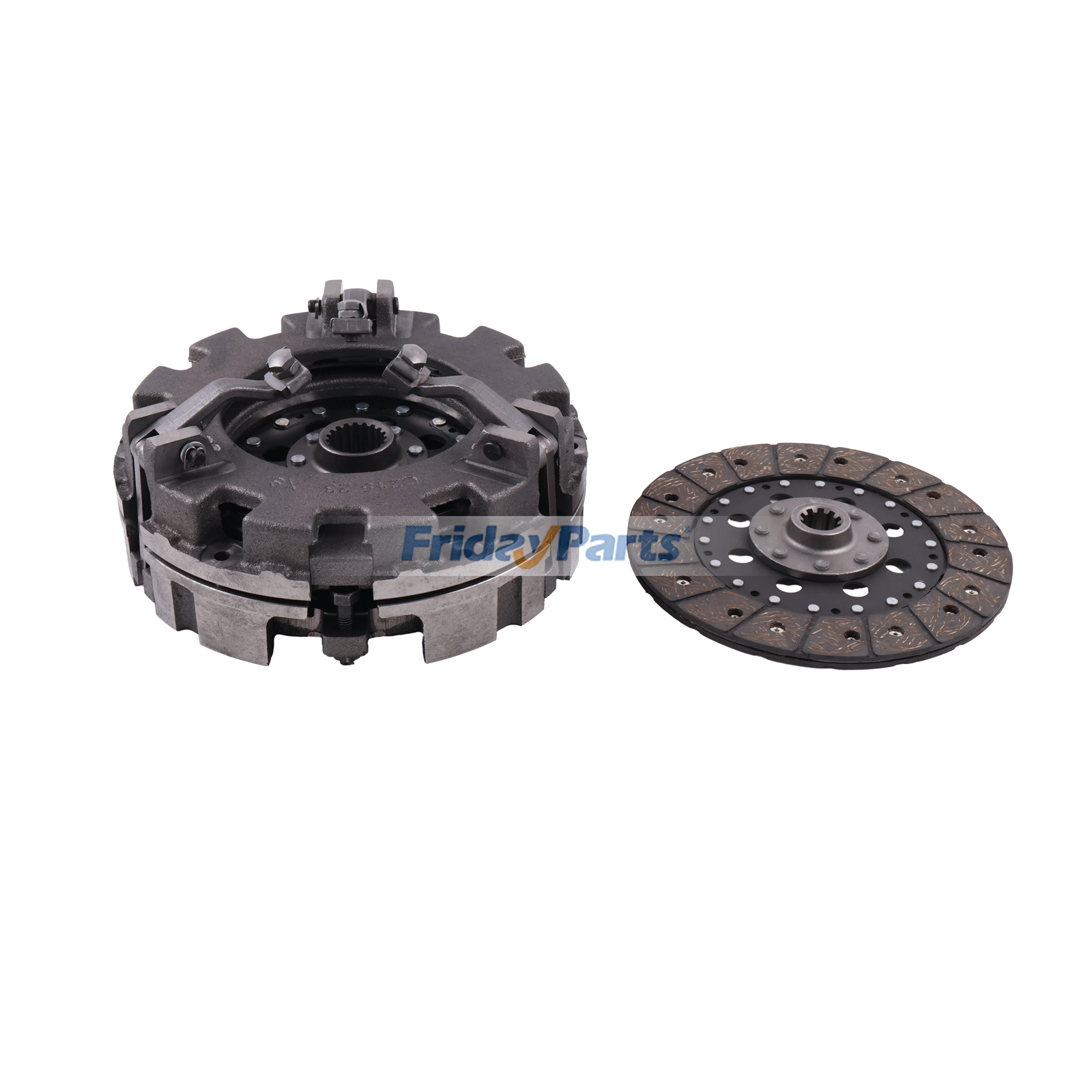 Dual Stage Clutch TC220-14200 35080-14290 for Kubota Tractor L2950DT L2950F L3400DT L3400F L3400HST L3450DT L3450F L3650DT L3650F L3800DT L3800F L3901DT L3901F L3902