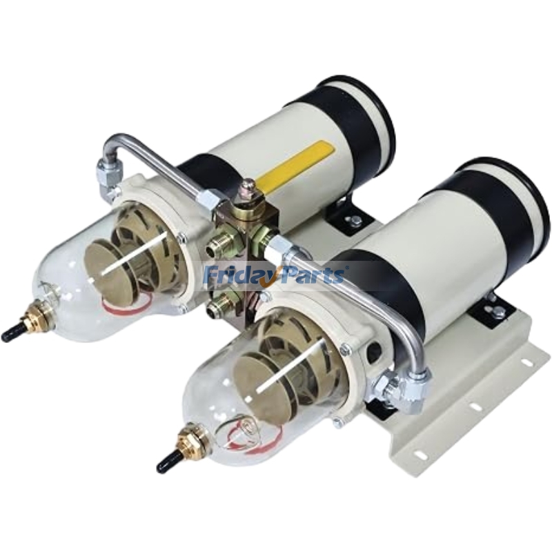 Dual Turbine Fuel Filter Water Separator Assembly Replacement for Parker