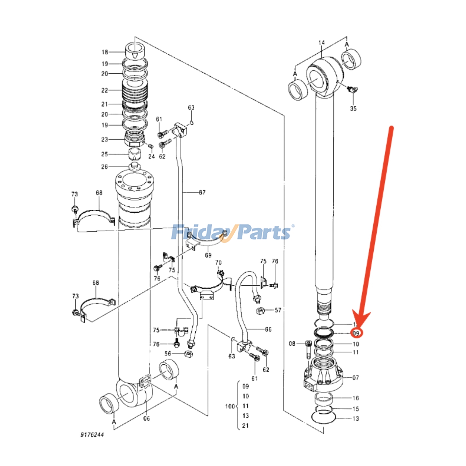 Dust Seal for Excavator