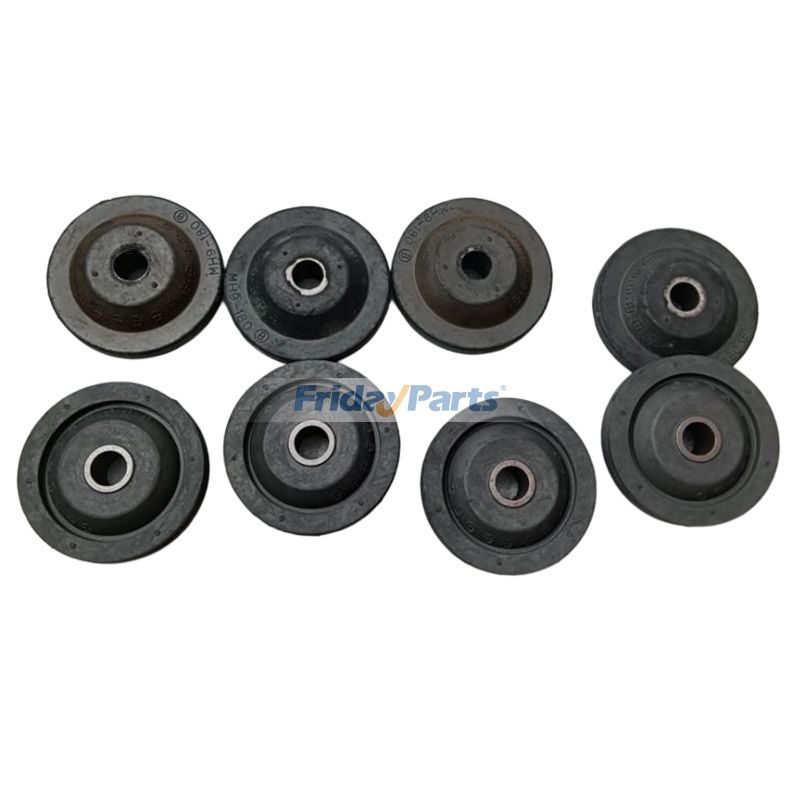 1 jeu de pieds de coussin en caoutchouc pour support de moteur pour excavatrice Caterpillar CAT E312B E312C E312