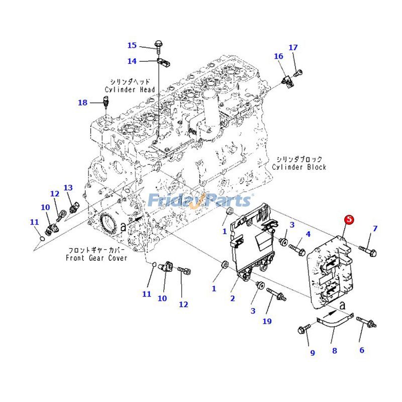 ECM Electronic Control Module SAA6D107E-3 For KOMATSU Engine,Excavator