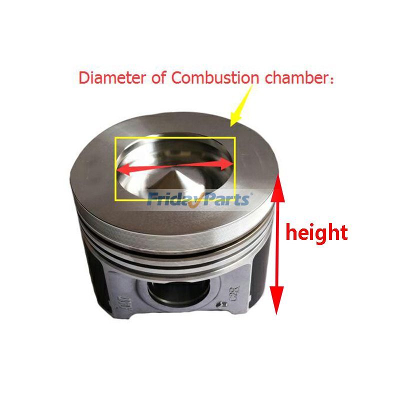 Kit de pistón STD con anillo para motor Kubota V3800 V3800DI-T V3800T Para Gehl,Para KUBOTA