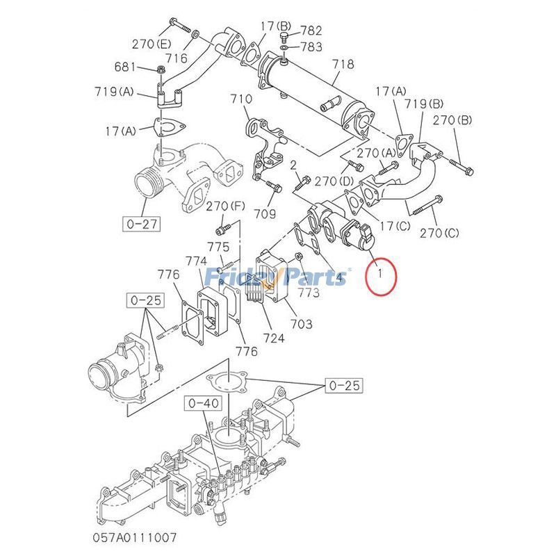 Compra Válvula EGR 333/C9265 para Isuzu 4HK1 6HK1 JCB JS175W JS200W JS200 JS210 JS220 JS240 JS260 en Fridayparts