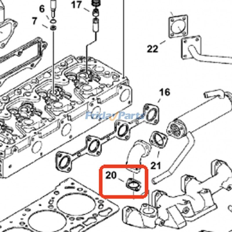 EGR Valve Gasket for Loader,Telehandler