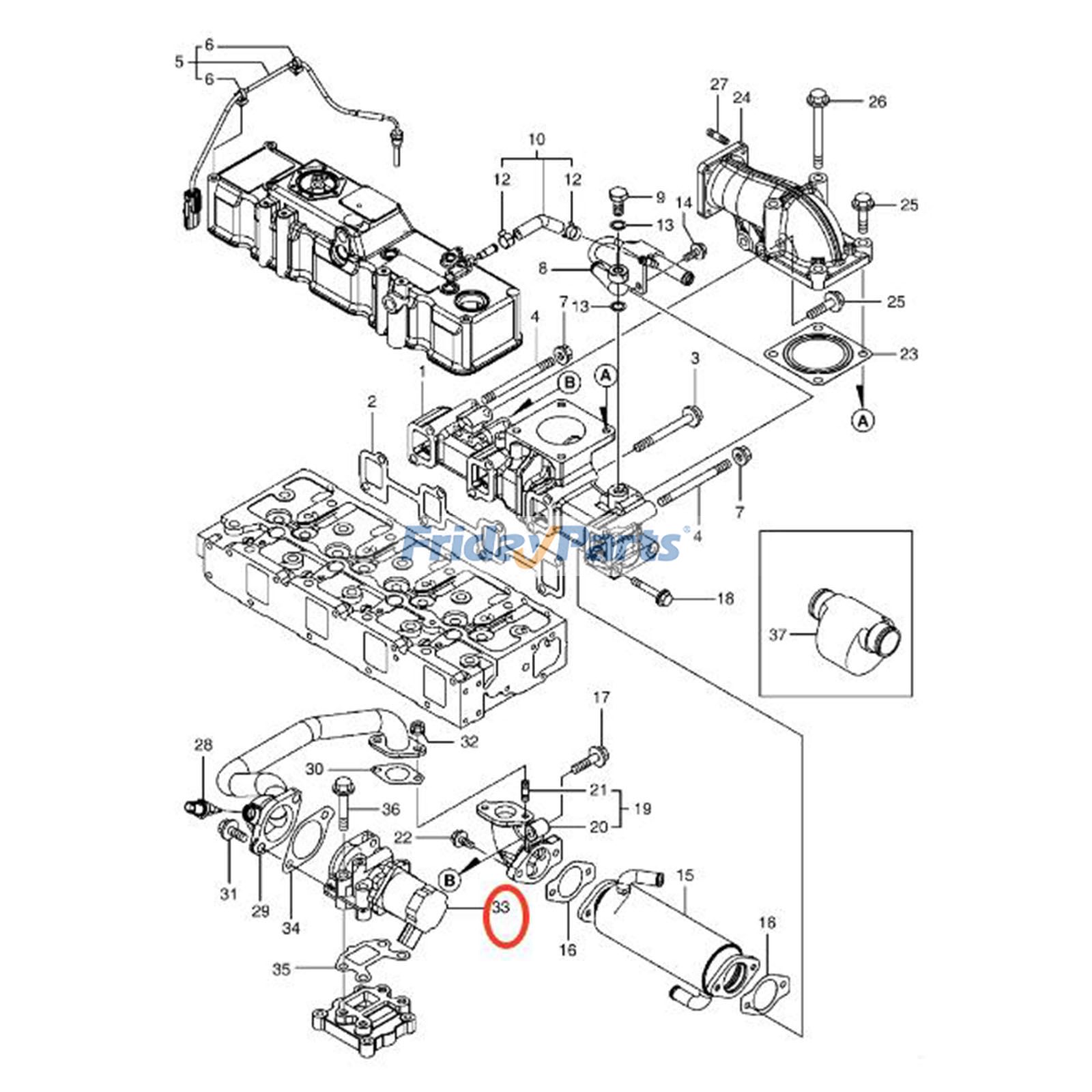 EGR Valve for Excavator