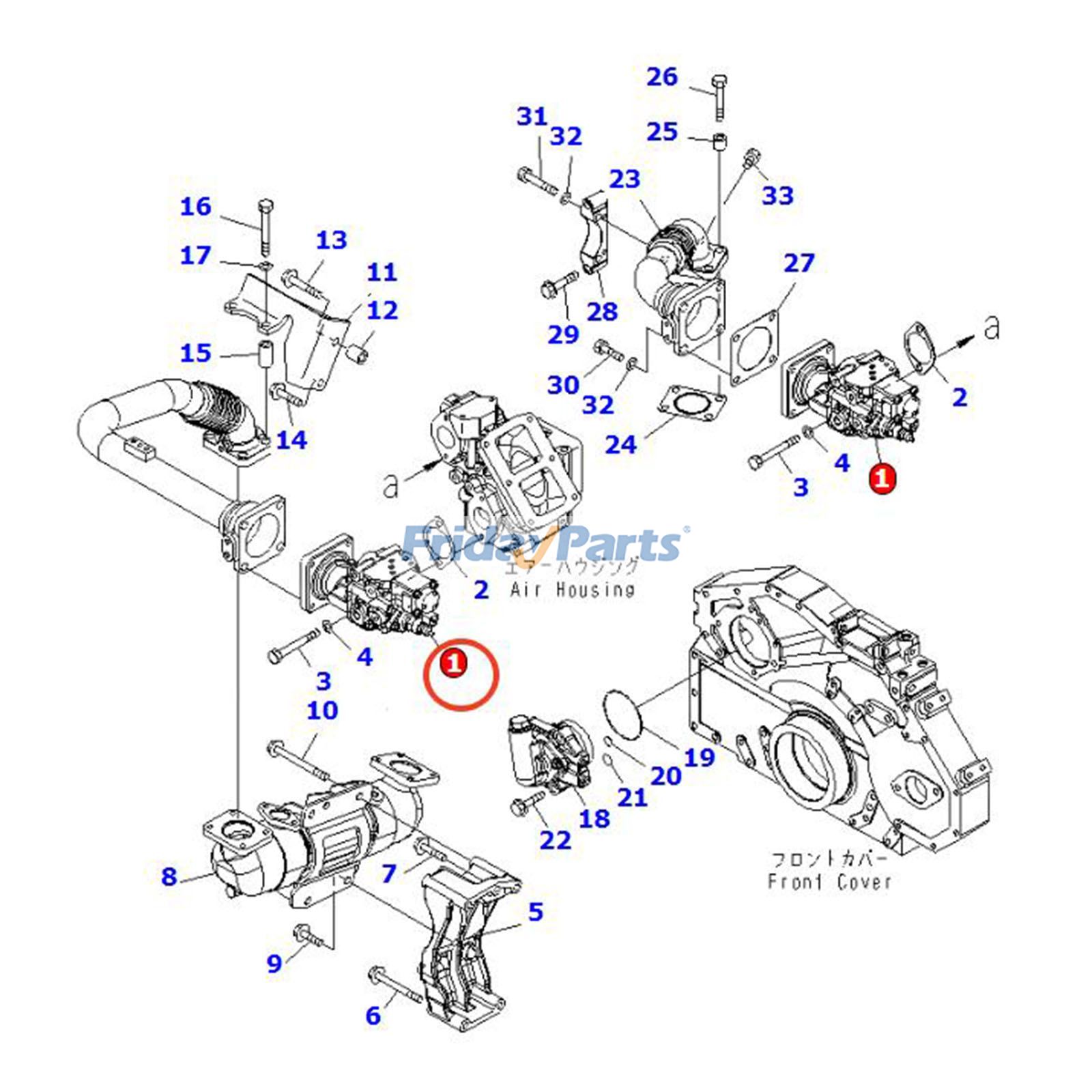 EGR Valve Assembly for Engine,Excavator,Loader,Off-Road Truck
