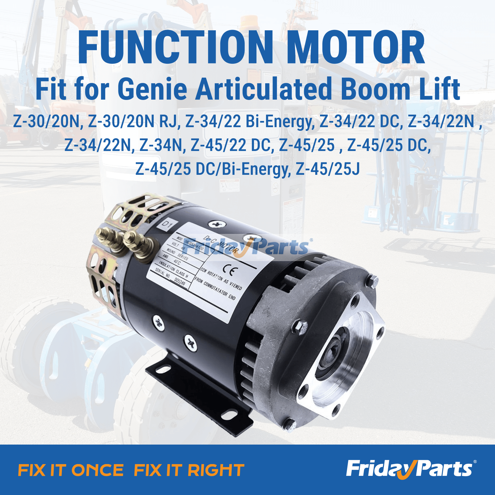 Fonction moteurpour Nacelle Élévatrice