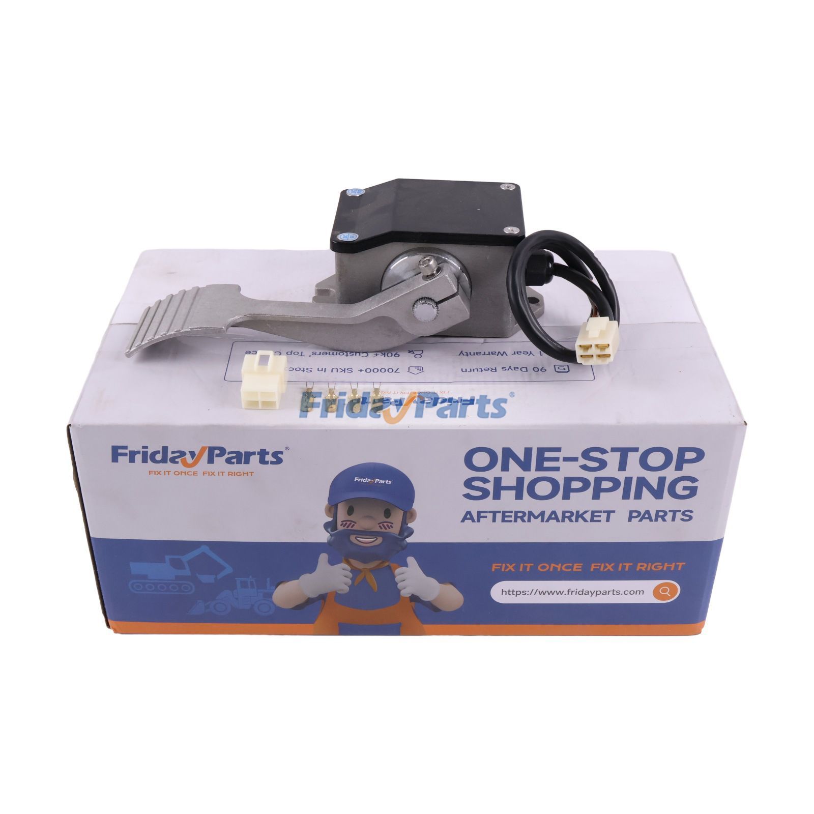 Rugged Industrial Construction 0-5K Electric Accelerator Foot Pedal EFP-001 for Forklift