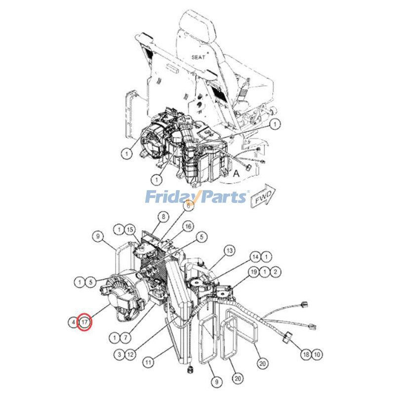 Pilier moteur électrique CAT Pour CAT