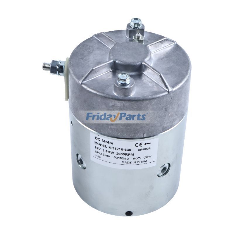 Motor eléctrico de 12 V y 1,6 kW 70004013 para plataformas elevadoras JLG 400S, 450A, 450AJ y 460SJ de FridayParts