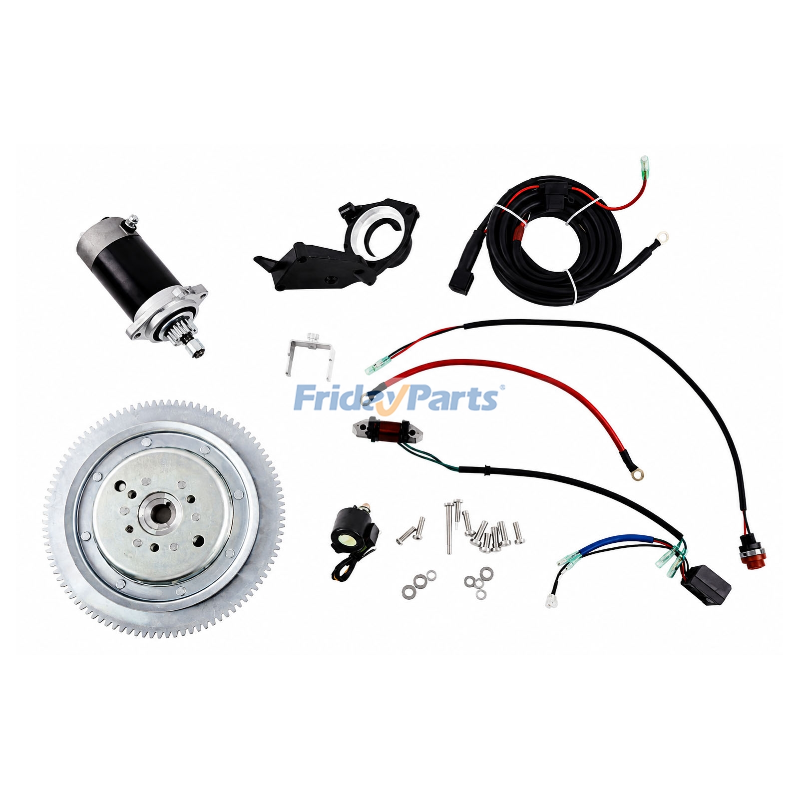 Electric Start Motor Kit compatible with Engine,Marine