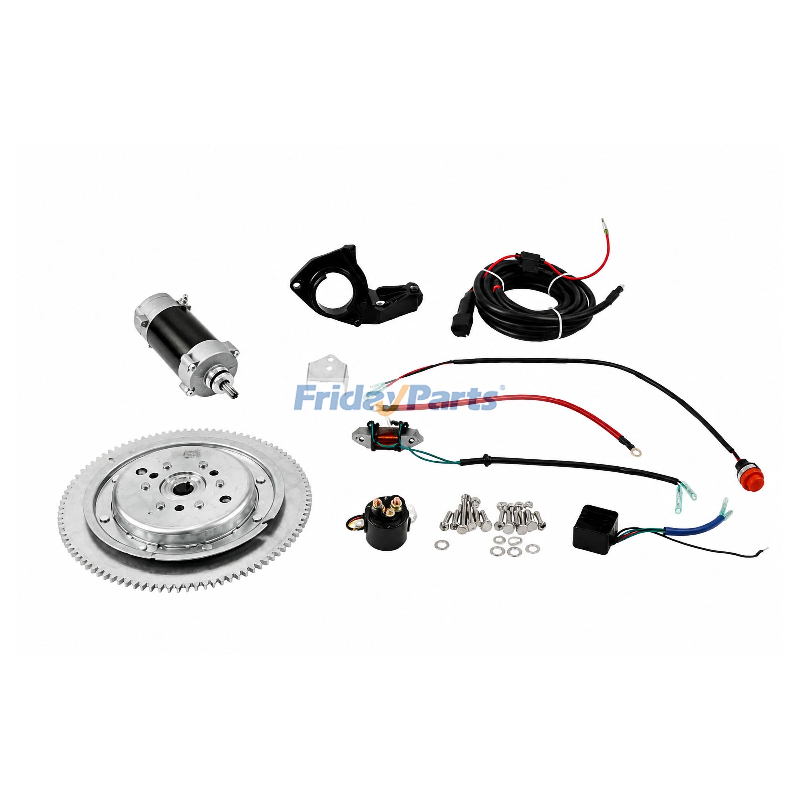 Electric Start Motor Kit for Engine,Marine