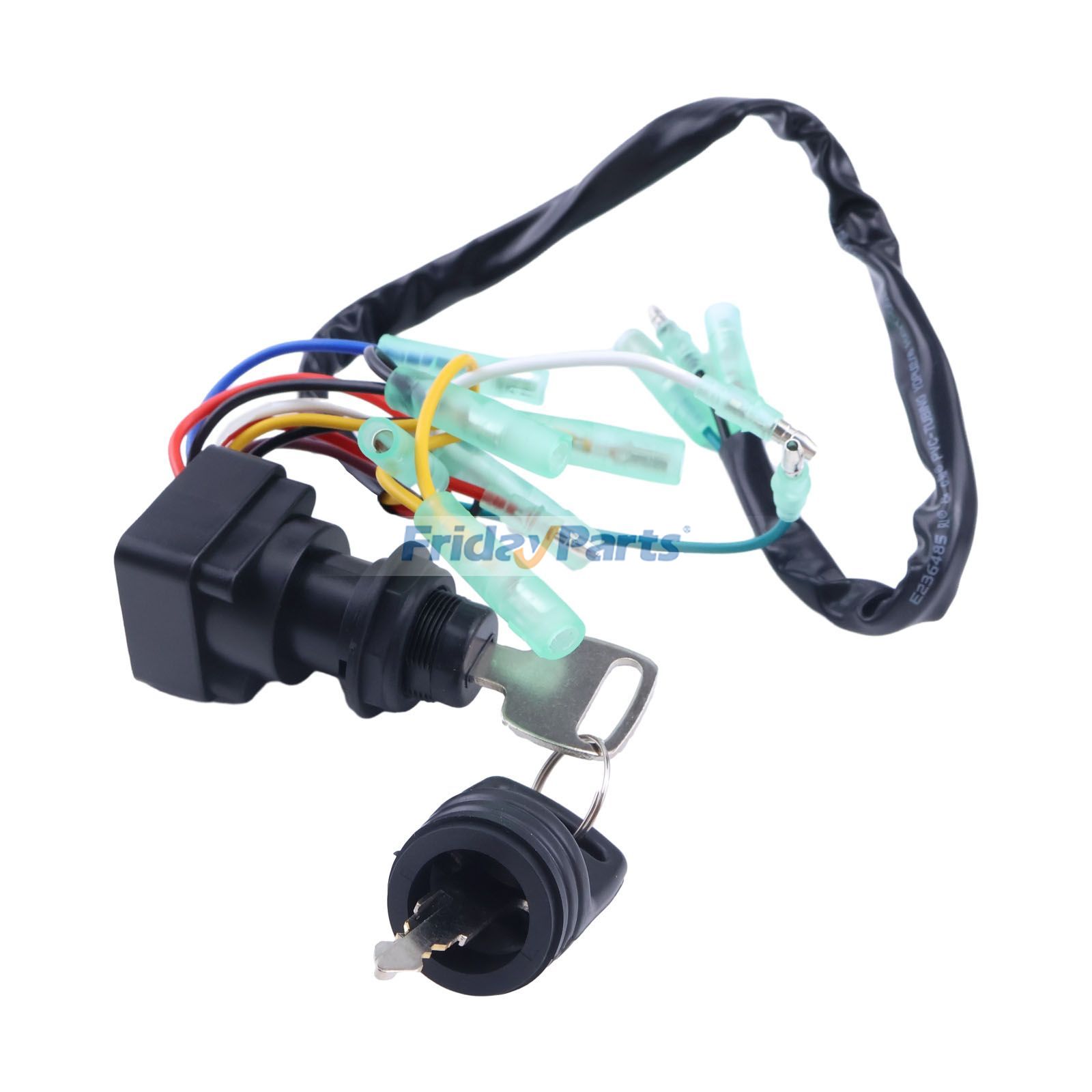 Ensemble de clé de contact de démarrage pour moteur hors-bord Yamaha 2 temps 75 CV et 85 CVpour