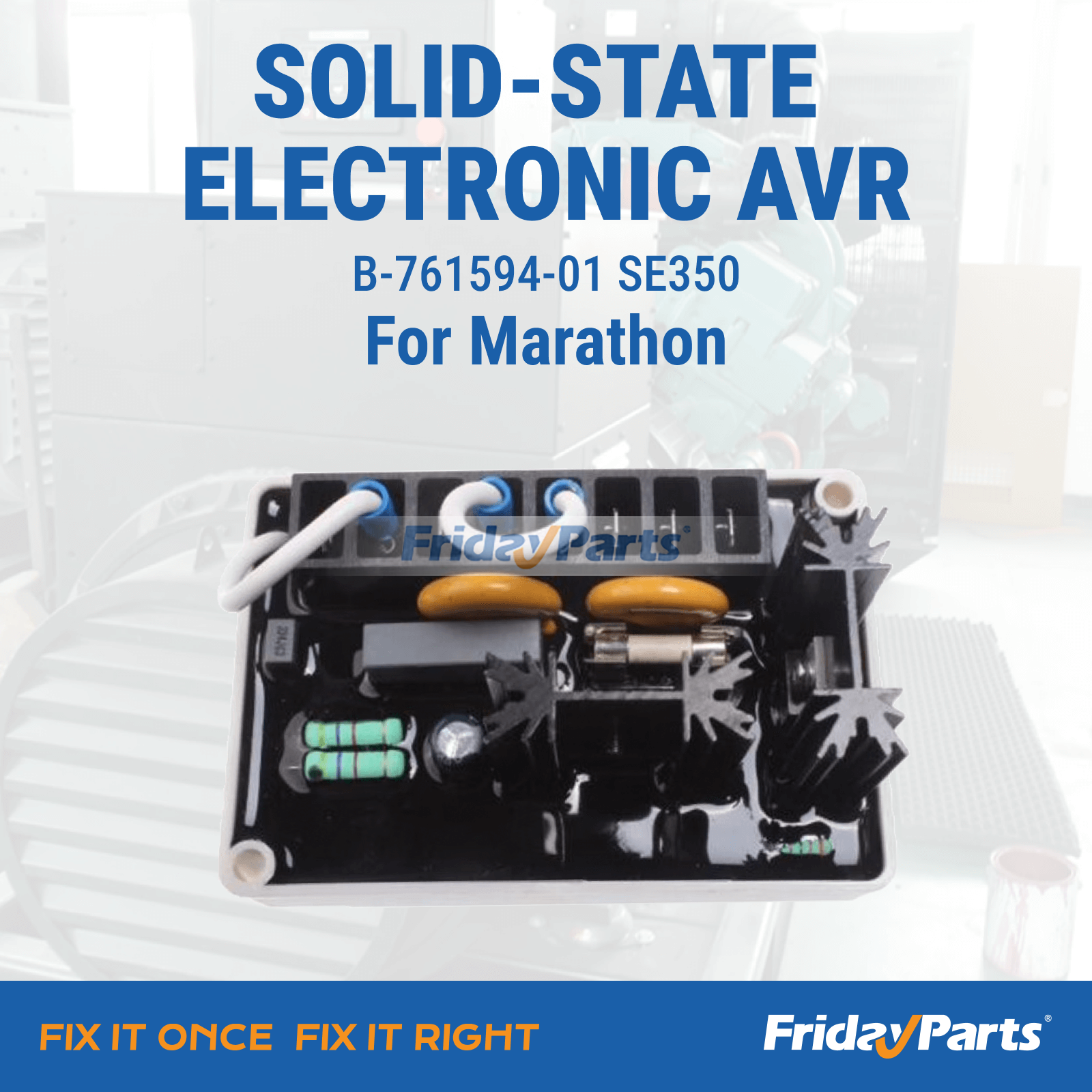 Regulador de voltaje automático controlador eléctrico AVR B-761594-01 SE350 para Marathon Para OTRA MARCA