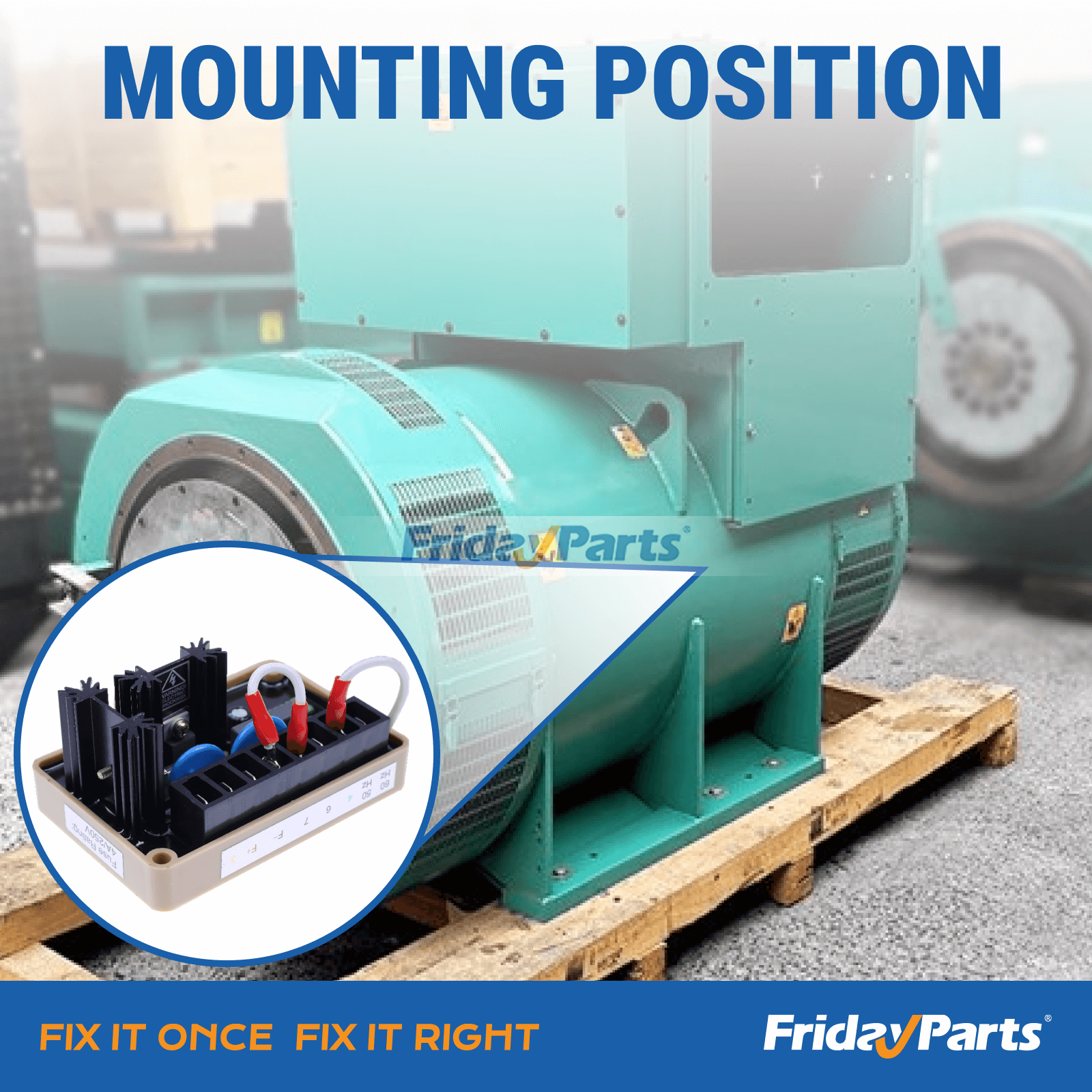 Regulador de voltaje automático controlador eléctrico AVR B-761594-01 SE350 para Marathon para Generador Para OTRA MARCA FridayParts