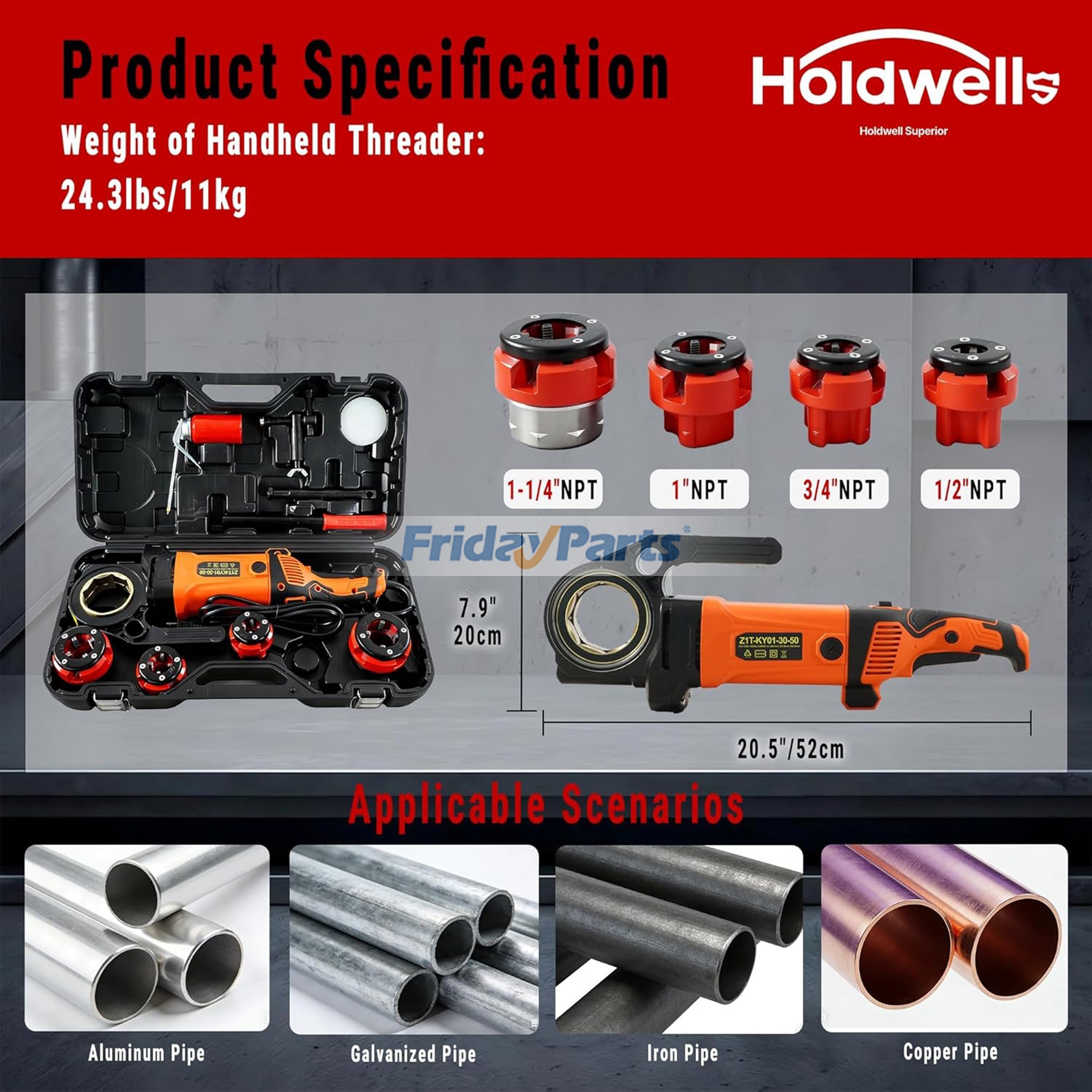 Hand & Power Tools Electric Pipe Threading Machine