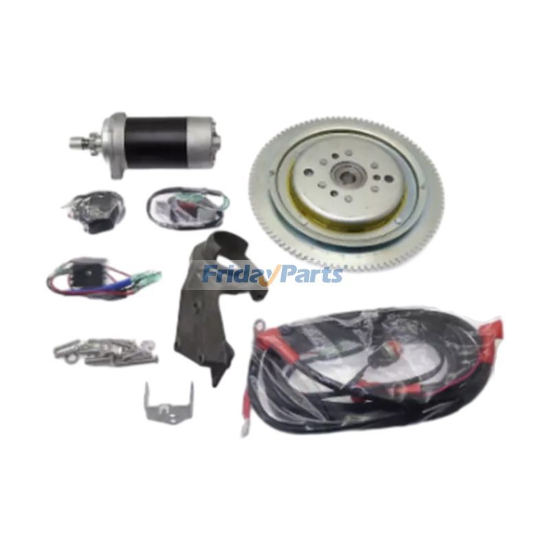 Elektrostarter-Kit mit Schwungrad für Yamaha Außenbordmotor 1998 2-Takt 25 PS 25MSHX