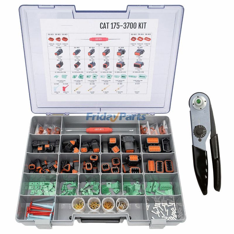 Kit de connecteurs électriques 175-3700 avec outil de sertissage 1U-5804 pour moteur Caterpillar CAT 3508B 22-12 AWG