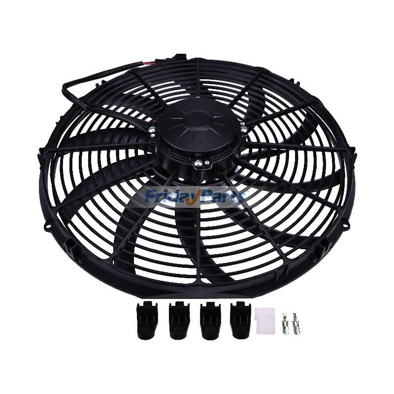 Replacement for SPAL Pusher Fan VA18-AP71/LL-42S 16In High Performance Curved Blade 30102048 1959CFM