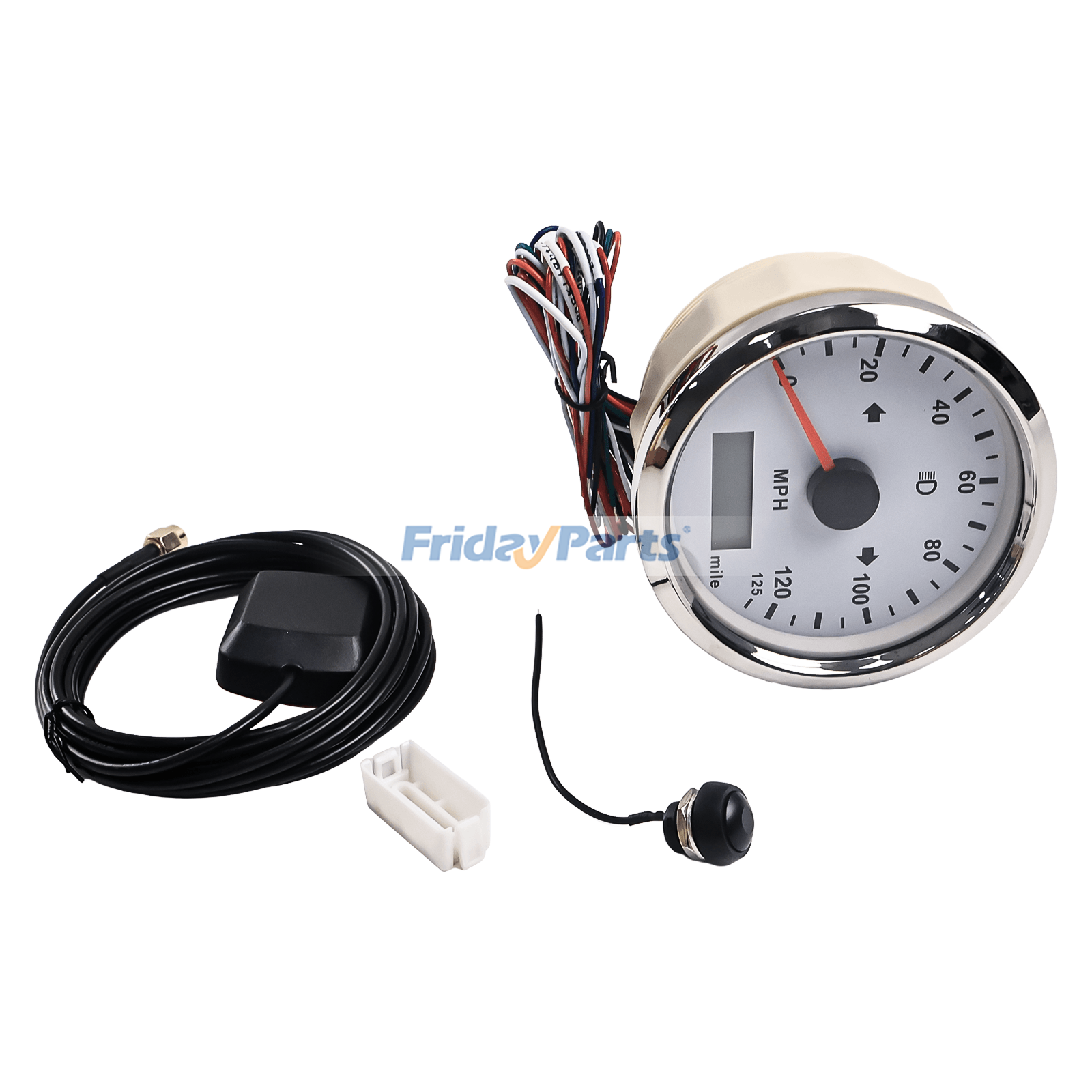  Universal GPS Speedometer 125MPH Odometer Adjustable for Boat Car 3 3/8 12V 24V with Backlight For OTHER BRAND