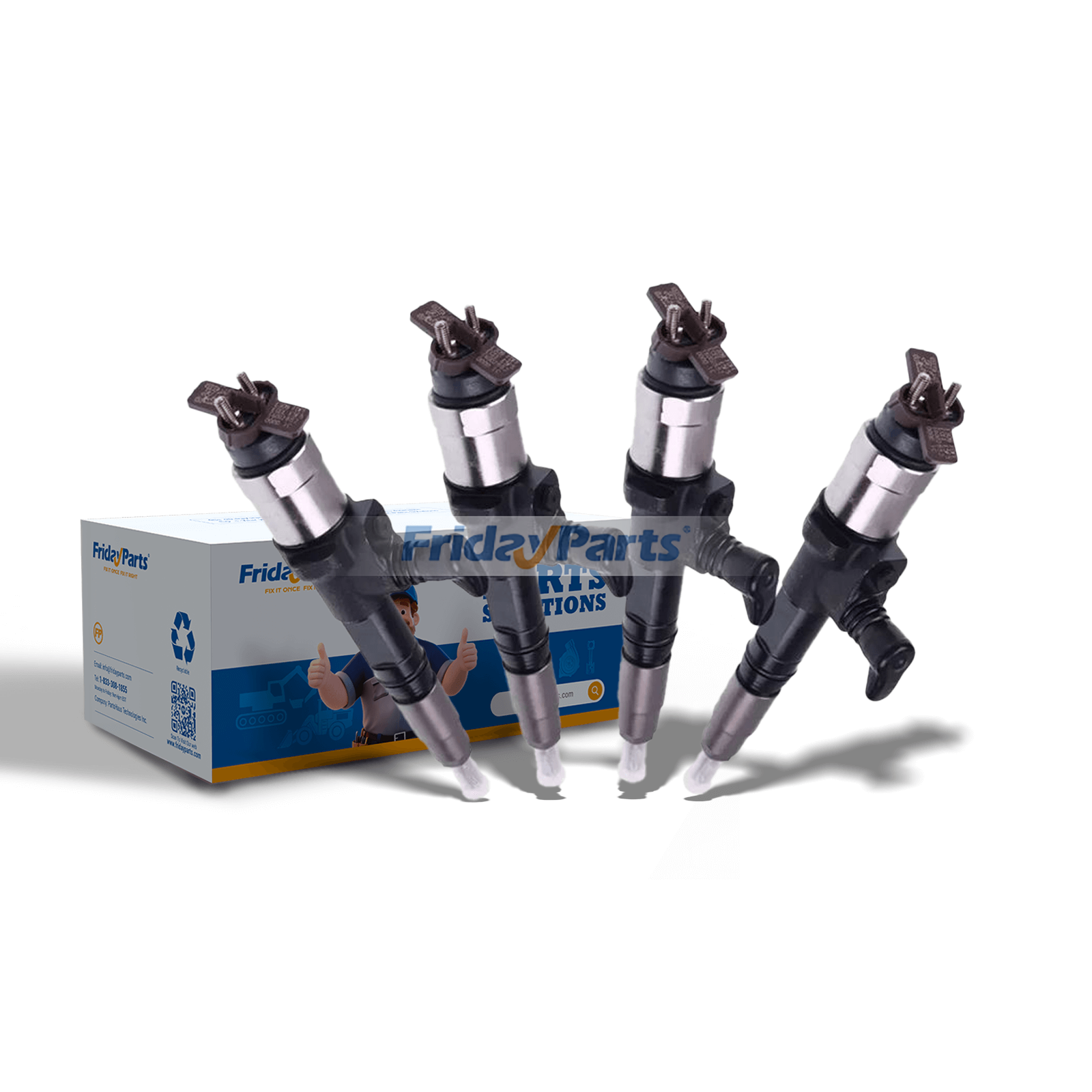 4 Pieces Fuel Injector 7024332 7485369 for Kubota Engine V3800 Bobcat Loader A770 S750 S770 S850 T750 T770 T870