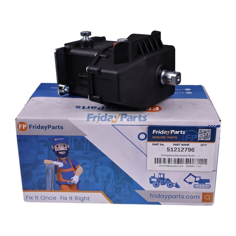 Interrupteur de déconnexion d'urgence 48 V 120 A 51212796 pour chariot élévateur Jungheinrich EFG320