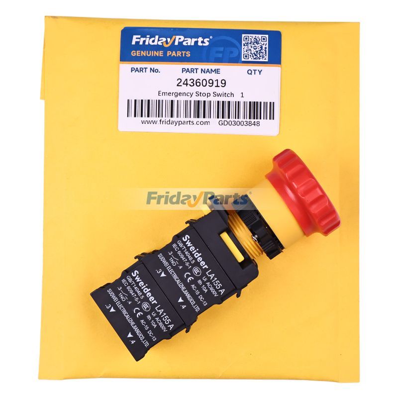 Emergency Stop Switch 24360919 for Ingersoll Rand Air Compressor