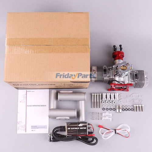 Engine Assembly for RCGF Plane 40cc Twin