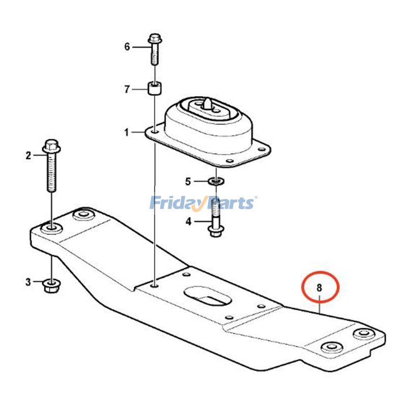 FridayParts Motorhalterung
