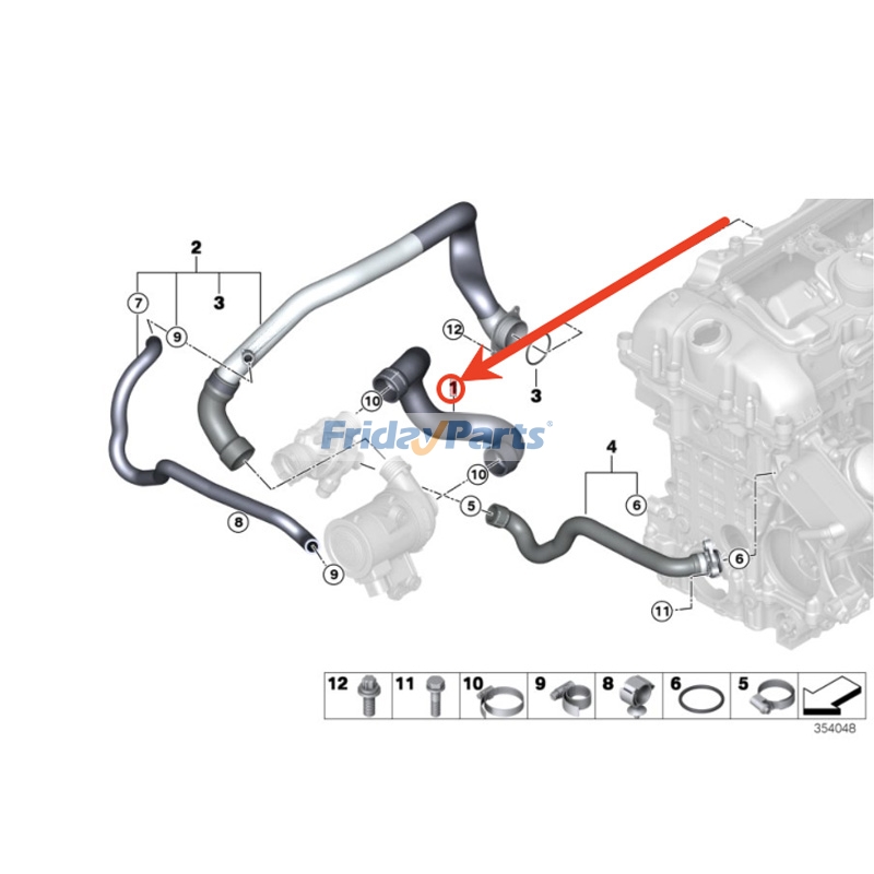 Engine Coolant Hose for Vehicle