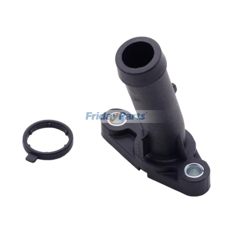 Engine Coolant Inlet Flange 03H121145A - Compatible With Audi Q7, VW Passat B6/B7, Touareg (2006-2018)