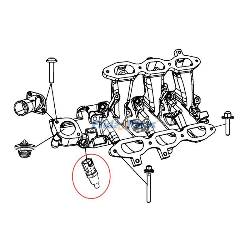 Motorkühlmittelwassertemperatursensor 05149077AB für Jeep Grand Cherokee Compass Dodge Durango Charger Challenger Ram 1500 2500 3500 Chrysler 200 300für Für Dodge,Für Jeep,Für Chrysler,Für Fiat