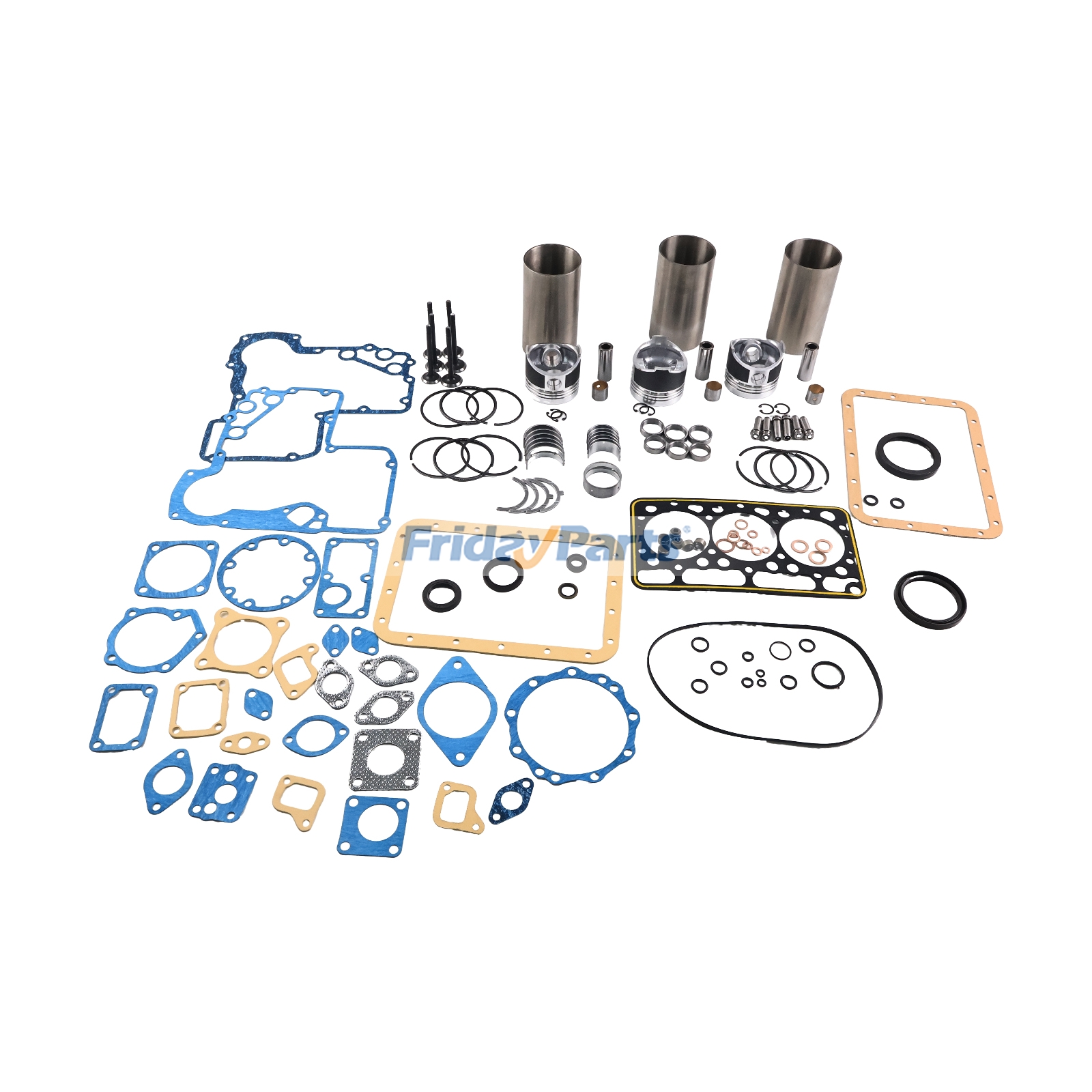 Kit de reconstrucción y reacondicionamiento para motor Kubota D950 Excavadora KH-35 KH-36 KH-41 KH-51 KH-61 KH-61H de FridayParts