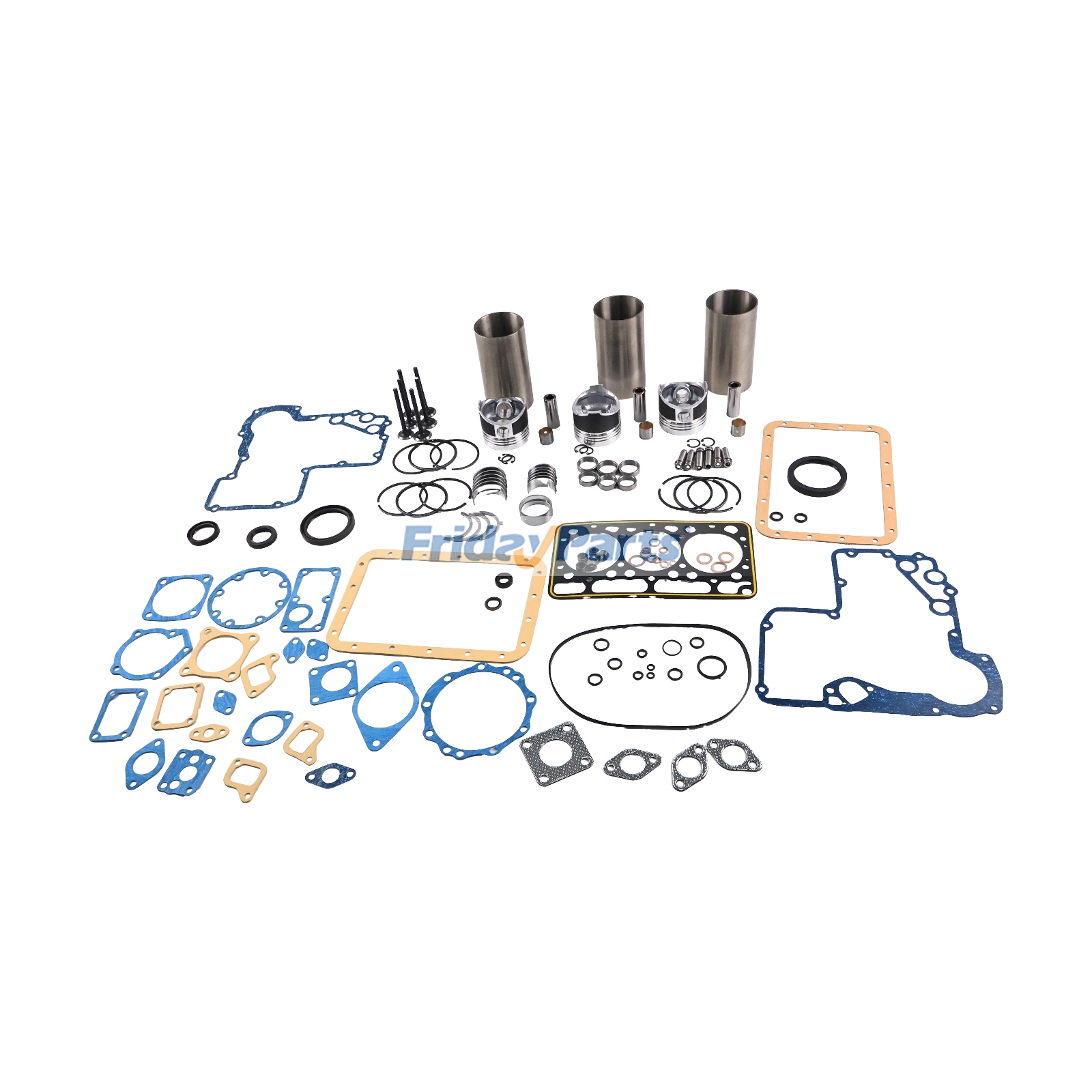 Kit de reconstrucción y reacondicionamiento para motor Kubota D950 Excavadora KH-35 KH-36 KH-41 KH-51 KH-61 KH-61H para Motor,Excavadora,Generador