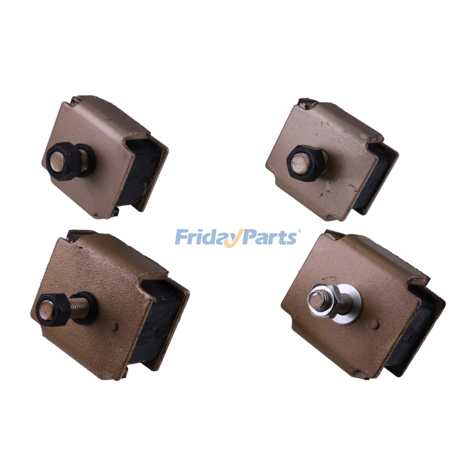 4 piezas de amortiguador de goma para montaje de motor 2416U23D3 para excavadora Kobelco K903C K903-2 SK60 SK60-3 SK60-4