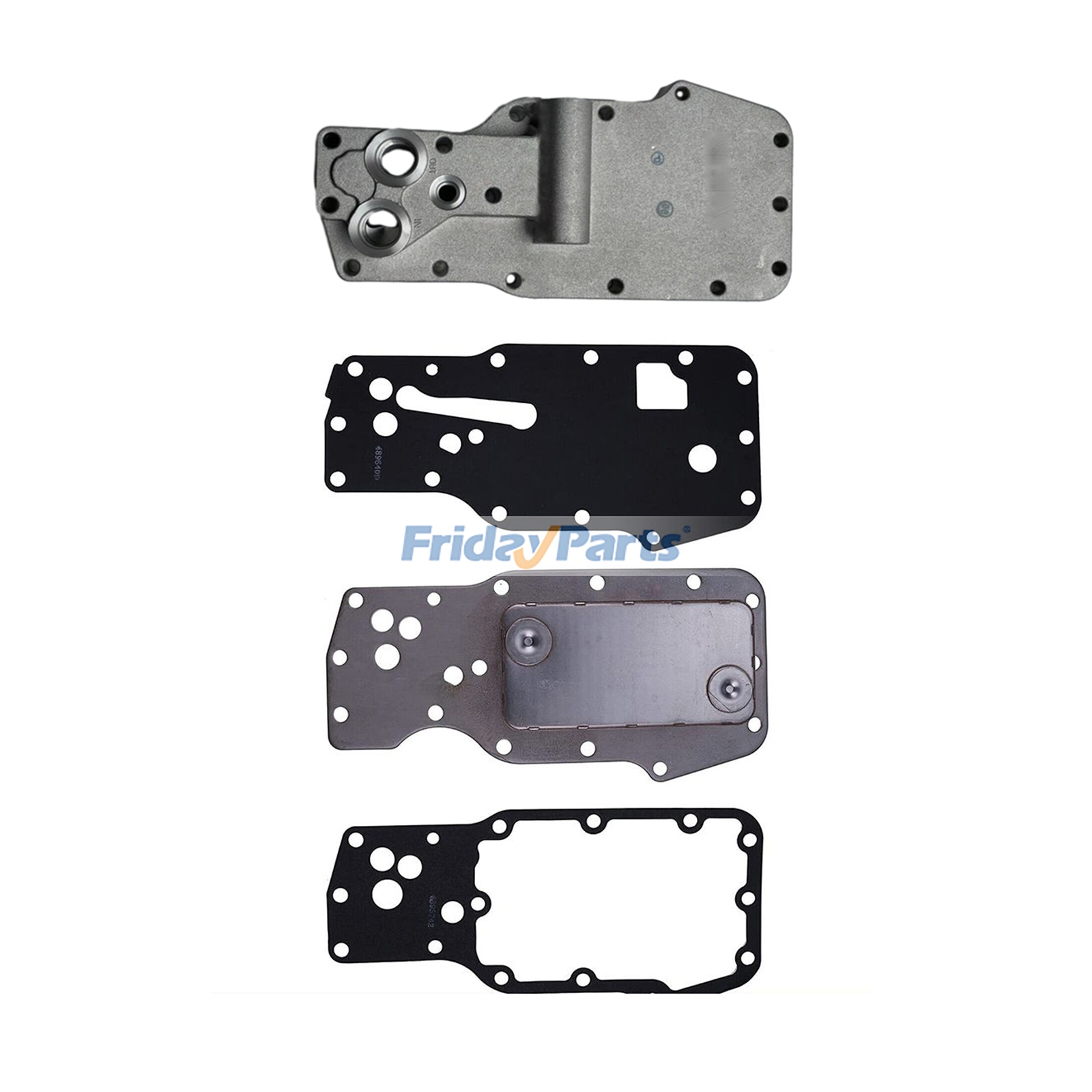 Enfriador de aceite de motor 3979393 3959031 para Cummins 6C8.3 B3.3 B4.5 QSB QSB4.5 QSB6.7 Hyundai R290LC-7A para Motor,Excavadora