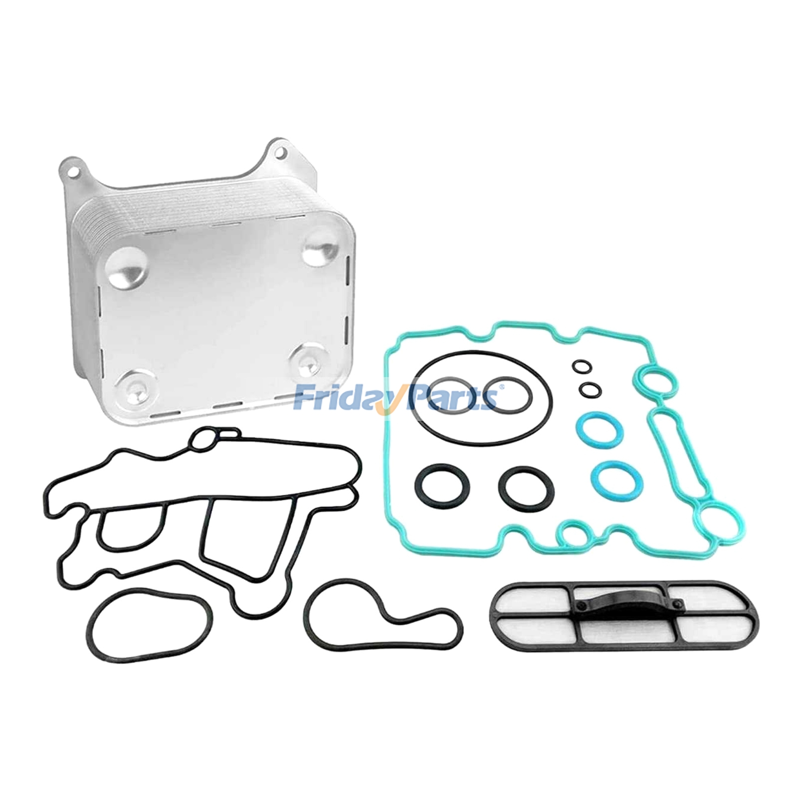 Engine Oil Cooler 3C3Z-6A642-AA for Ford F-250 F-350 F-450 F-550 E-350 E-450 E-550 Excursion V8 6.0L 2003-2010