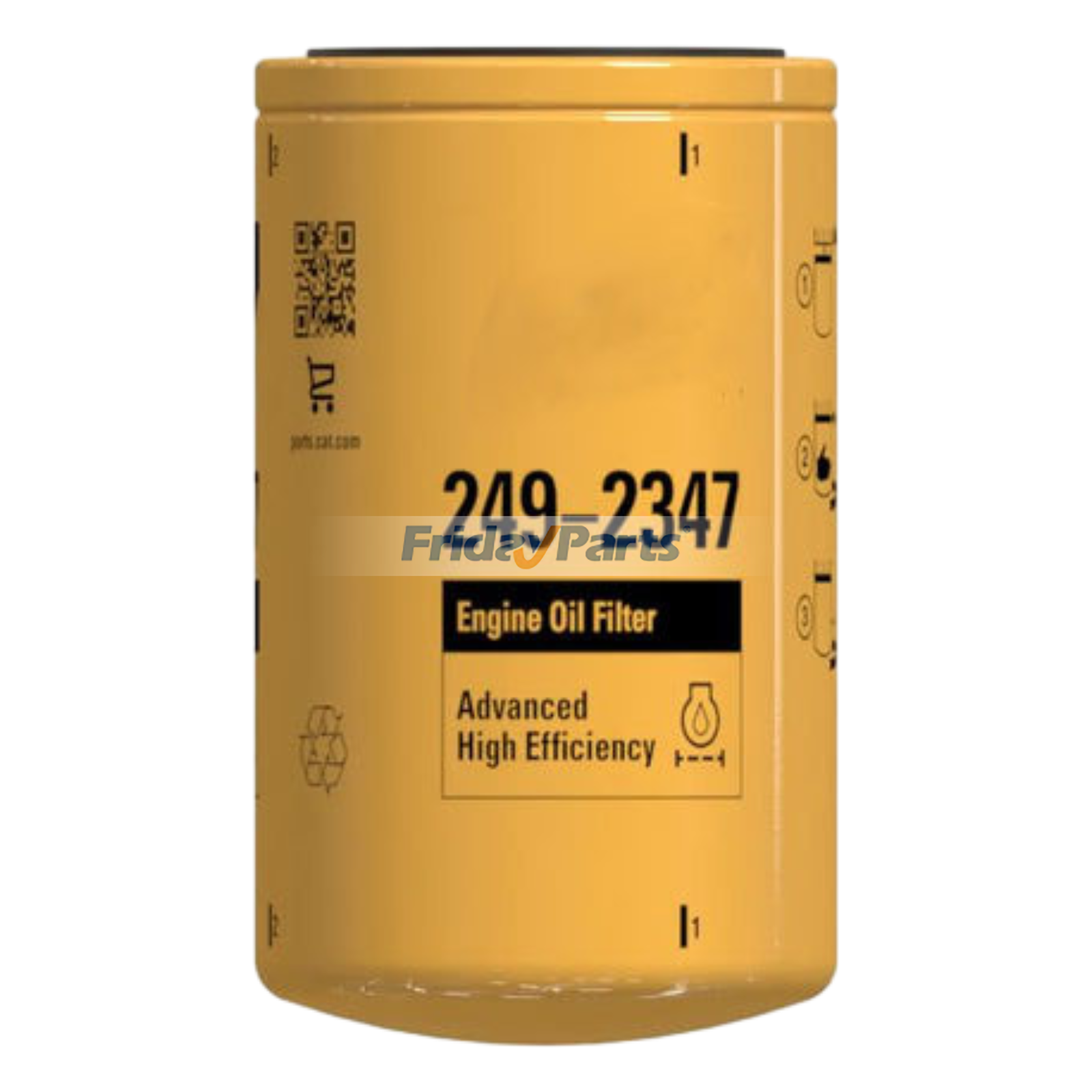 Elemento de filtro de óleo do motor 249-2347 para motor Caterpillar CAT C18 C15 Trator 657E 657G